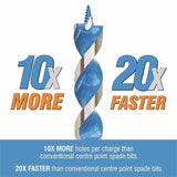 Spyder 12001 3-Piece Assorted Woodboring Auger Bit Set ( 1/2, 3/4, 1-Inch) - 2