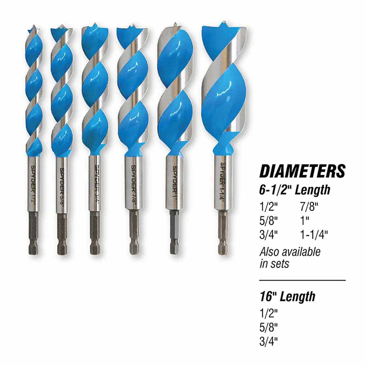 Spyder 12013 1-1/4-Inch x 6-1/2-Inch Auger Bit - 4