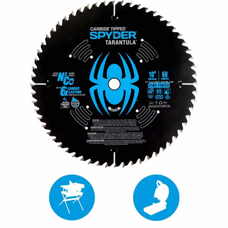 Spyder 13012 10-Inch 60-Tooth TCT Fine Circular Saw Blade