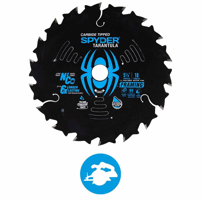 Spyder 13029 5-1/2-Inch 18-Tooth Framing