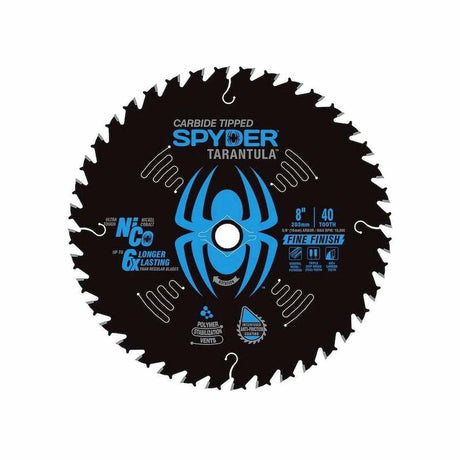 Spyder 13052 8-Inch 40-Tooth TCT Fine Circular Saw Blade For Panel And Sheet Cutting
