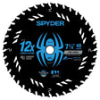 Spyder 13110 7-1/4" 40T Thick Kerf Fine Finish Miter Circular Saw Blade for Wood