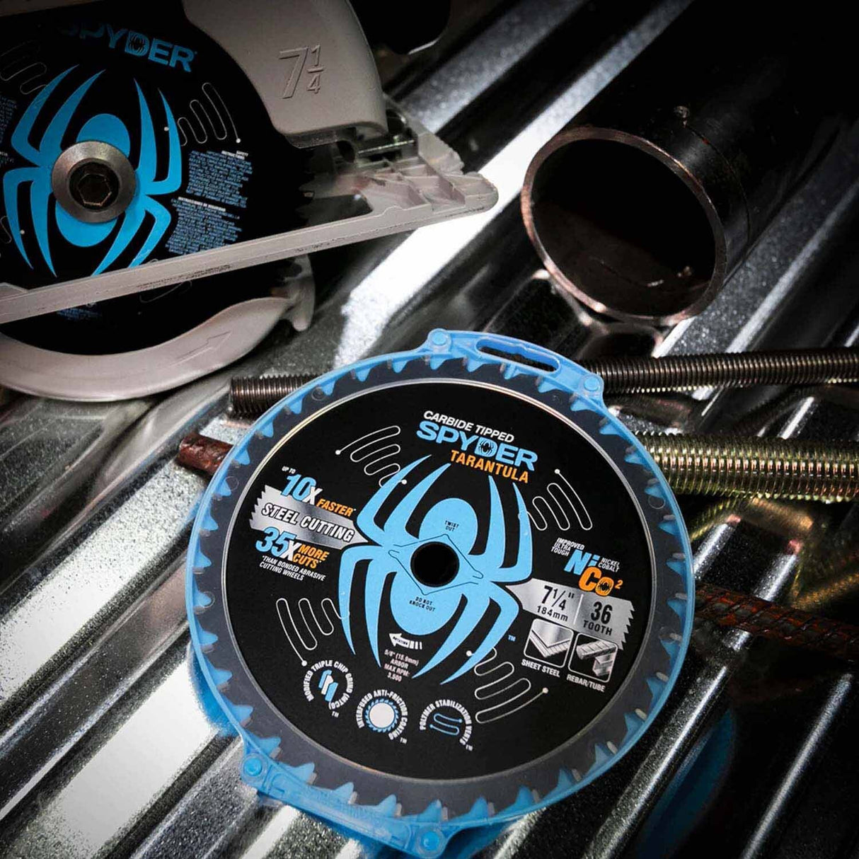 Spyder 13506 14-Inch 72-Tooth TCT Steel Cutting Circular Saw Blade - 7