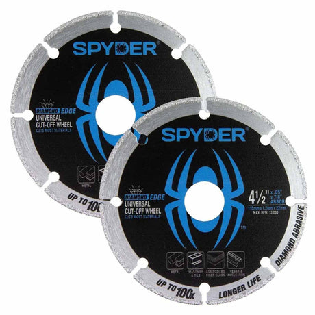 Spyder 14002 Diamond Bite 4.5-Inch Cut-Off Wheel (2-Pack)