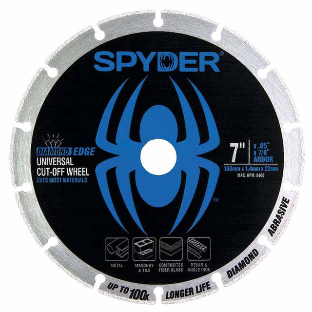 Spyder 14007 Diamond Bite 7-Inch Cut-Off Wheel