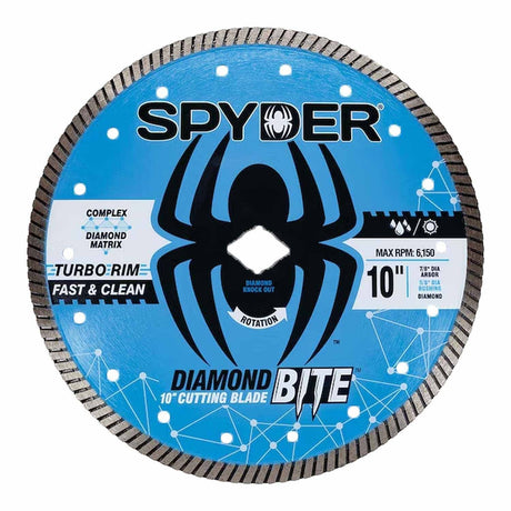 Spyder 14118 10-Inch Wet/Dry Turbo Diamond Saw Blade