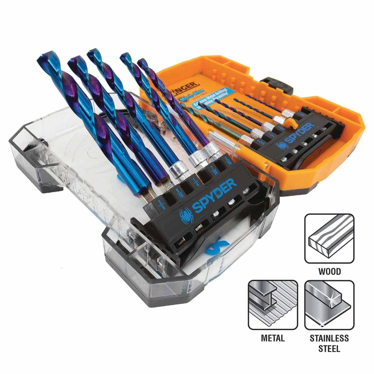Spyder 19017 10-Piece Assorted HSS Twist Drill Bit Set - 3