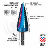 Spyder 19021 1/4 to 3/4-Inch Hex Shank 9 Step Drill Bit - 2