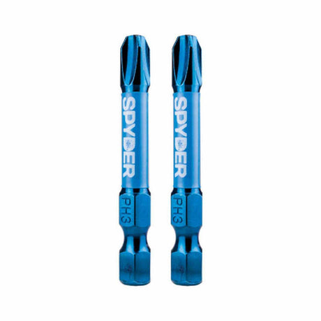 Spyder 19047 2-Inch PH3 Impact Driver Bit (2-Pack)