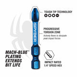Spyder 19058 3-1/2-Inch SQ2 Impact Driver Bit (2-Pack) - 2