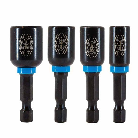 Spyder 19063 4-Piece Magnetic Impact Nut Driver Set (1/4, 5/16, 3/8, 7/16-Inch)