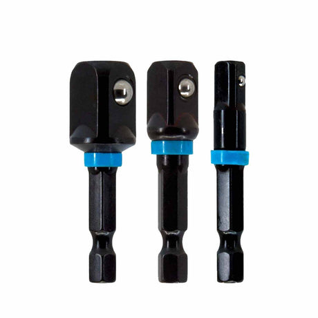 Spyder 19064 3-Piece Impact Socket Driver Adapter Set (1/4, 3/8, 1/2-Inch)