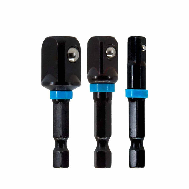 Spyder 19064 3-Piece Impact Socket Driver Adapter Set (1/4, 3/8, 1/2-Inch)