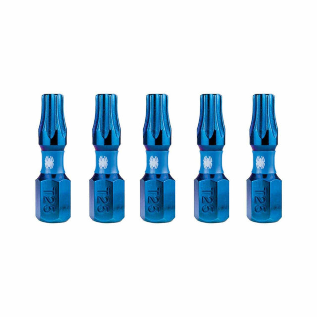 Spyder 19086 1-Inch T25 Impact Driver Bit (5-Pack)
