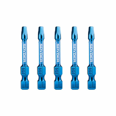 Spyder 19088 2-Inch SQ2 Impact Driver Bit (5-Pack)