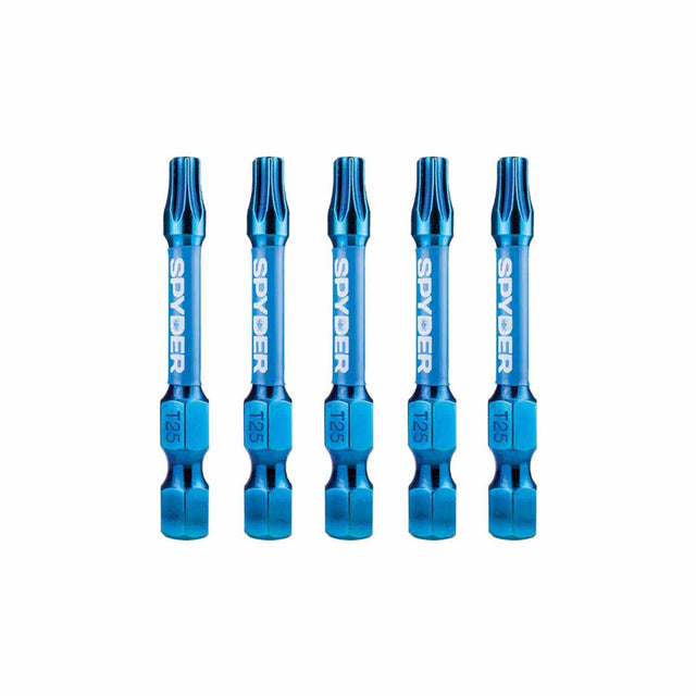 Spyder 19089 2-Inch T25 Impact Driver Bit (5-Pack)