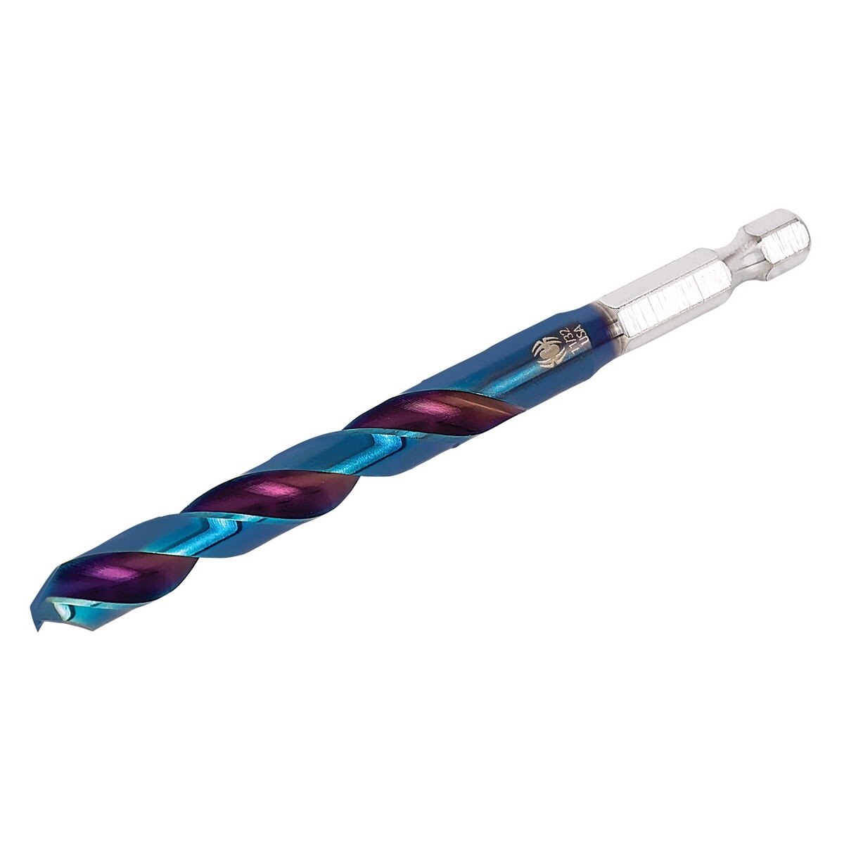 Spyder 19143 11/32 in Mach-Blue Armor Plated Impact Rated Hex Shank Drill Bit for Metal and Wood