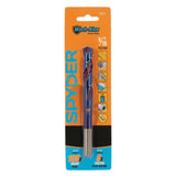 Spyder 19157 9/16 in Mach-Blue Armor Plated Tri-Flat Shank S&D Drill Bit - 4