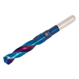Spyder 19158 5/8" Mach-Blue Armor Plated Silver and Deming Tri-Flat Shank Drill Bit