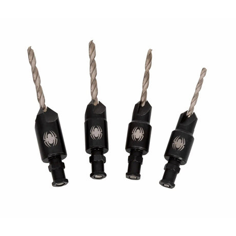 Spyder 19168 HSS Countersink Drill Bit Set for Wood and PVC Plastic (4 Piece Set)