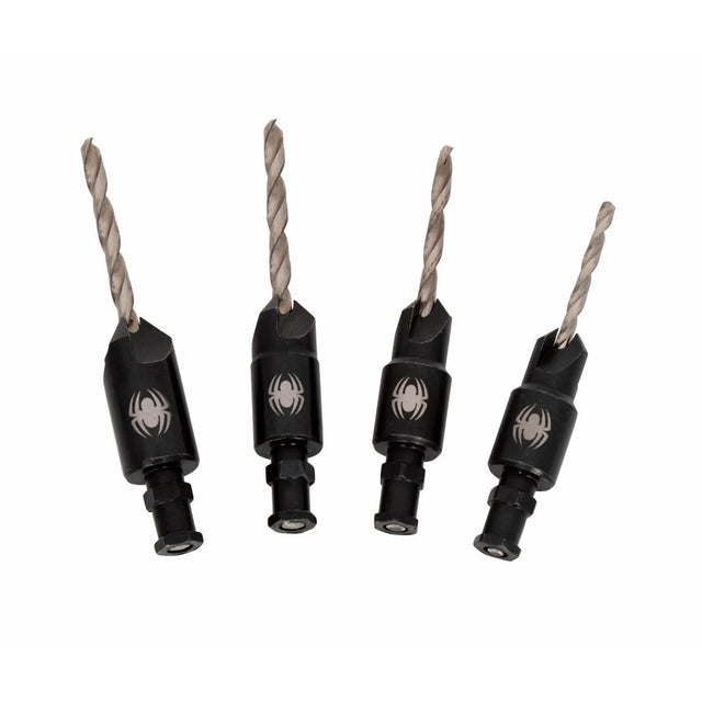 Spyder 19168 HSS Countersink Drill Bit Set for Wood and PVC Plastic (4 Piece Set)