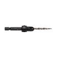 Spyder 19170 9/64" HSS Tapered Adjustable No. 6 Countersink Twist Drill Bit with 1/4" Hex Shank