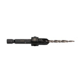 Spyder 19170 9/64" HSS Tapered Adjustable No. 6 Countersink Twist Drill Bit with 1/4" Hex Shank