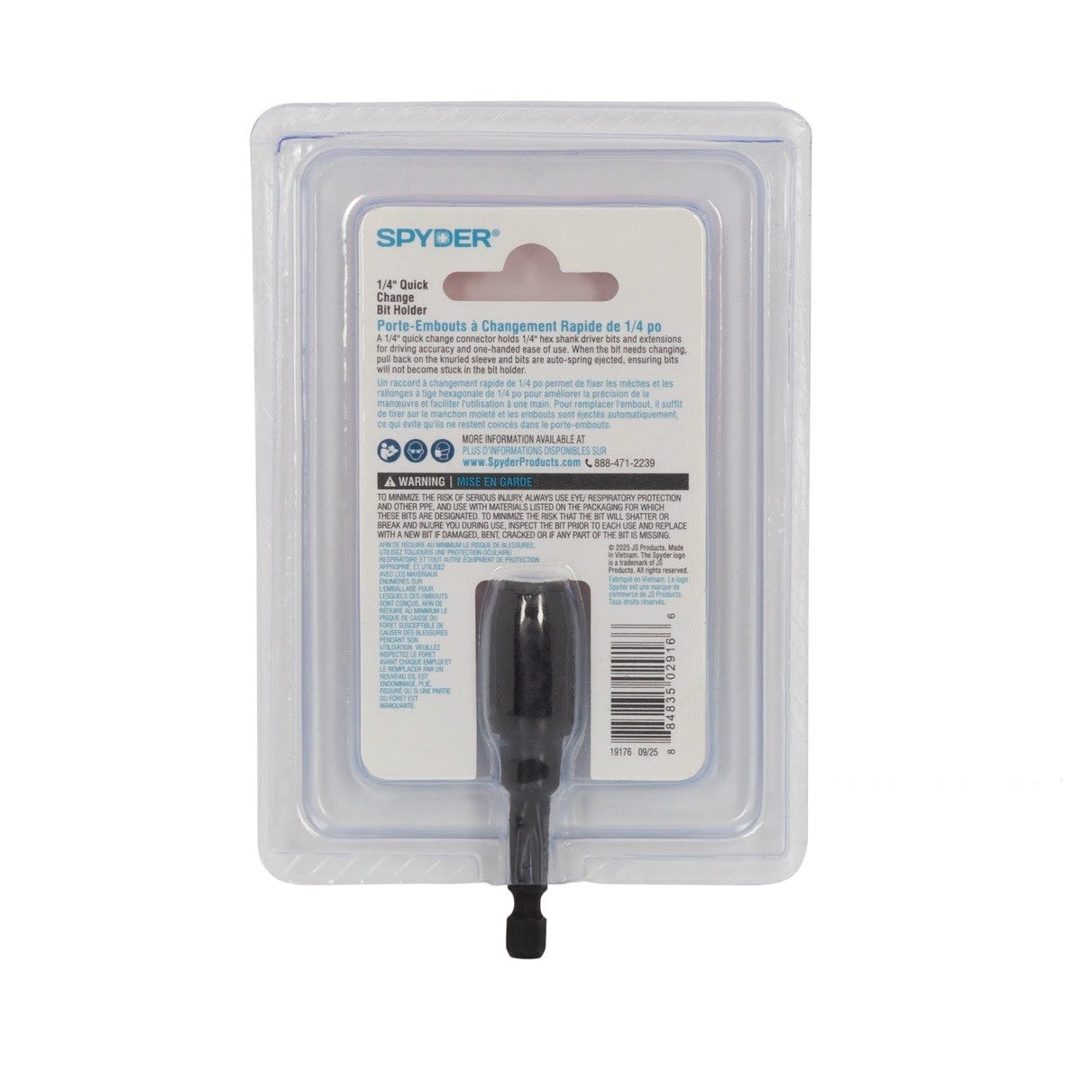 Spyder 19176 2" 1/4" Hex Quick Change Bit Holder Extension - 4