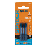 Spyder 19635 2 in Slotted Impact Driver Bit with 1/4 in Hex Shank Mach-Blue (3 Pack) - 2