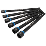 Spyder 19656 6" Magnetic Spline Drive SAE Nutsetter Set for Impact Drivers and Drills (6 Piece Set) - 4