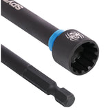 Spyder 19656 6" Magnetic Spline Drive SAE Nutsetter Set for Impact Drivers and Drills (6 Piece Set) - 5