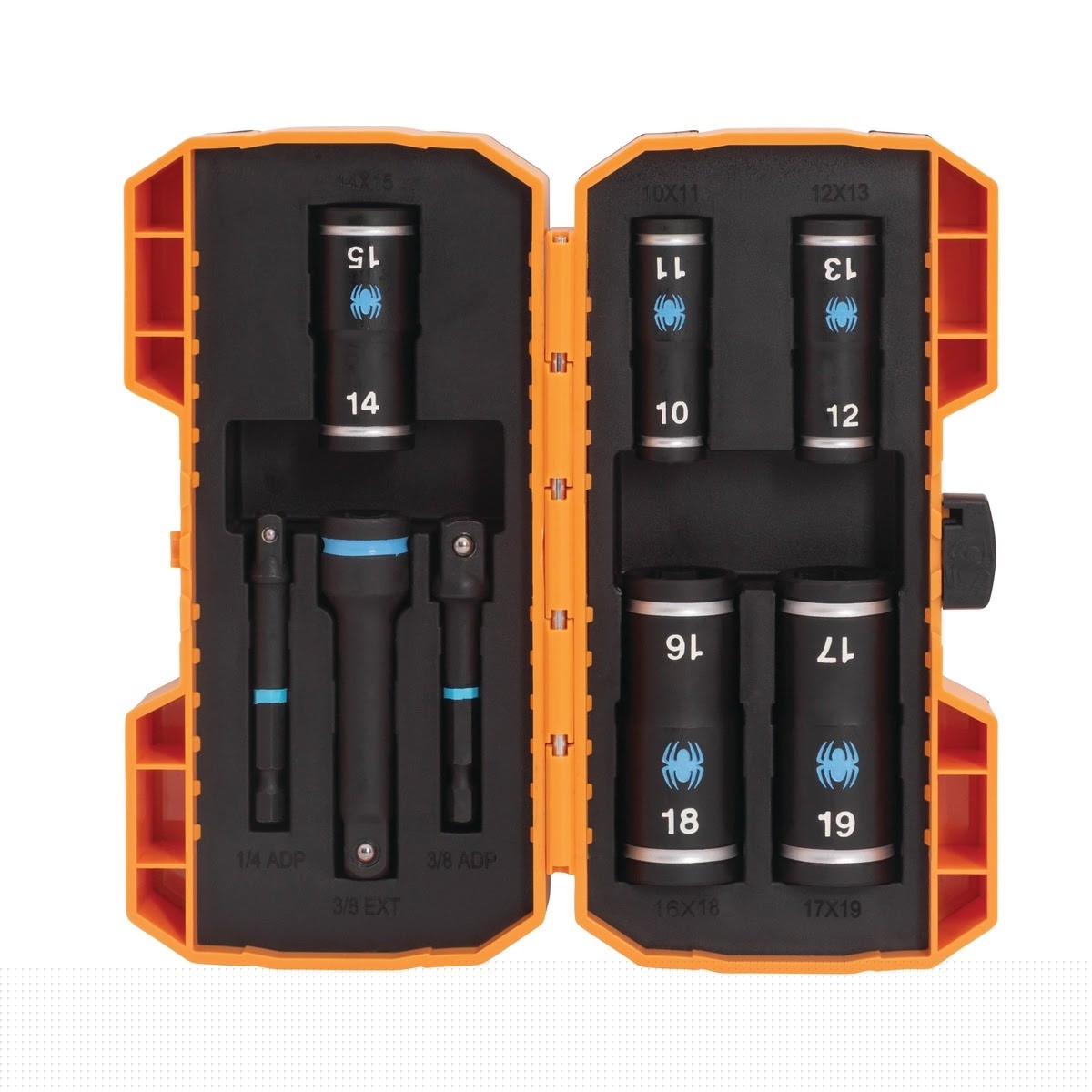 Spyder 19712 1/4 in and 3/8 in Drive Metric Flip Impact Socket Set with 3 in Extension and 2 Adapters (8 Piece Set) - 2