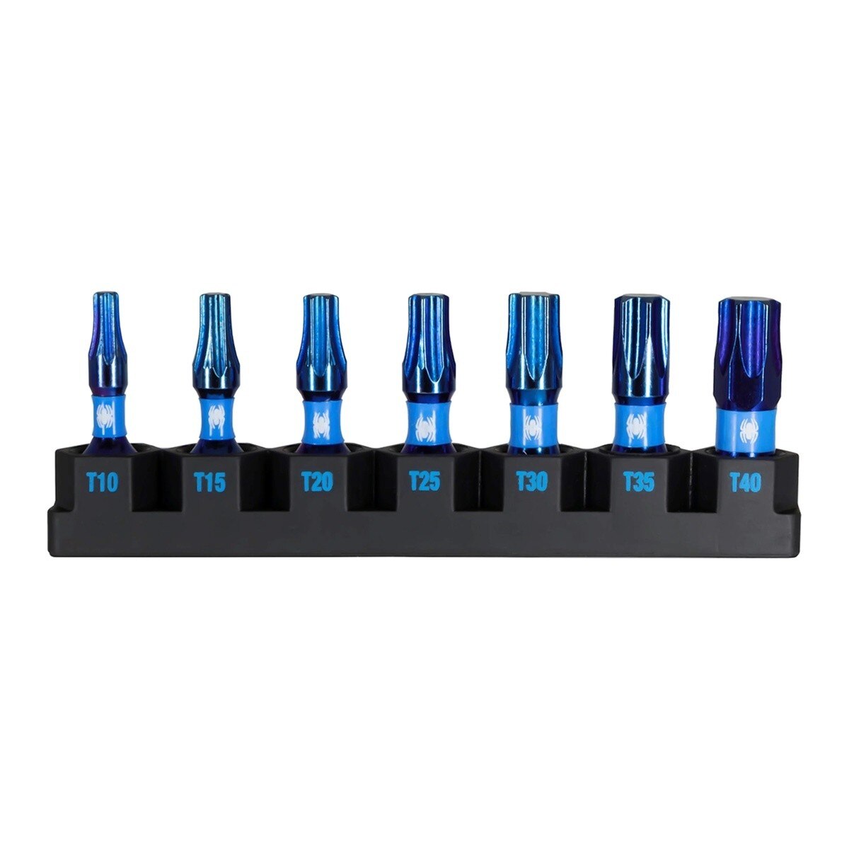 Spyder 19964 1" Mach-Blue Tamperproof Torx Security Bit Set (7 Piece)