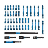 Spyder 19966 Mach-Blue Impact Rated Drive Bit Set with 1/4" Hex Shank (45-Piece Set) - 3