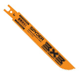 Spyder 200176 3X3 Double-Sided Bi-Metal Reciprocating Saw Blade 6" 6/10 TPI Wood and Metal Cutting