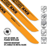 Spyder 200176 3X3 Double-Sided Bi-Metal Reciprocating Saw Blade 6" 6/10 TPI Wood and Metal Cutting - 2