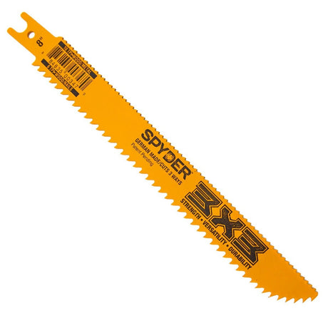 Spyder 200177 3X3 Double-Sided Bi-metal 8" 6/10 TPI Reciprocating Saw Blade