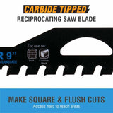Spyder 200209 9-Inch 2-TPI Demolition TCT Reciprocating Saw Blade - 3