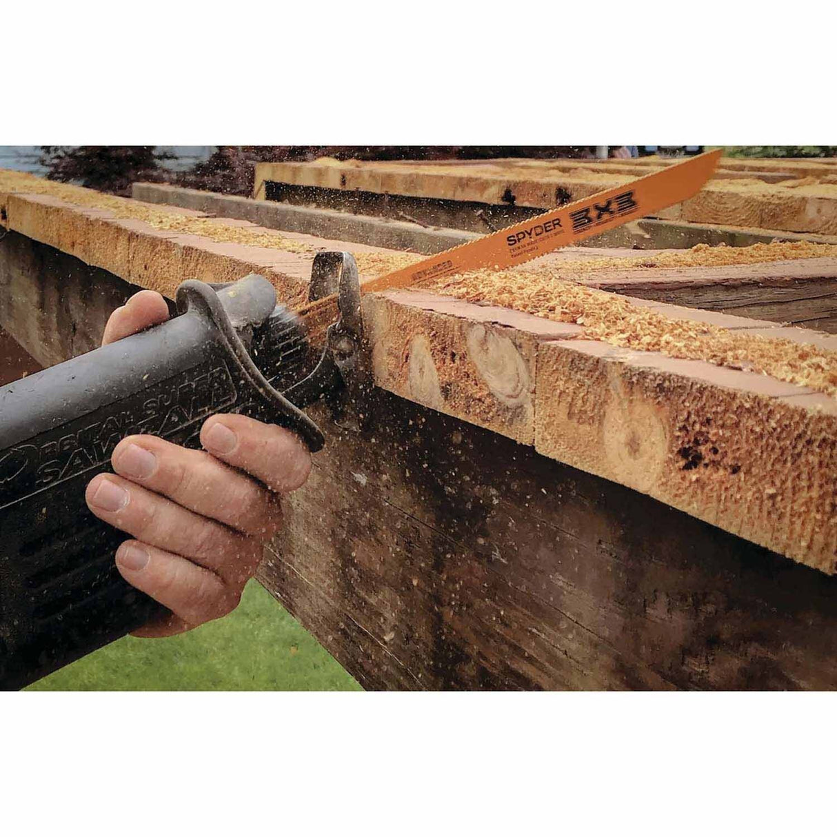 Spyder 200228 5-Piece Double-Sided  Demo Wood/Metal Cutting Reciprocating Saw Blade Set (6 & 8-Inch) - 4