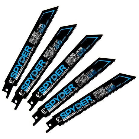 Spyder 200302-50 6" 10-14 TPI Bi-Metal Reciprocating Blade (50 Pack)