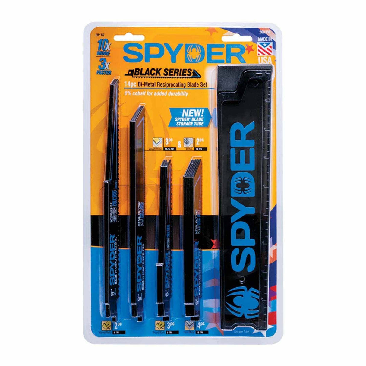 Spyder 200308 14-Piece Wood/Metal Cutting Reciprocating Saw Blade Set - 3