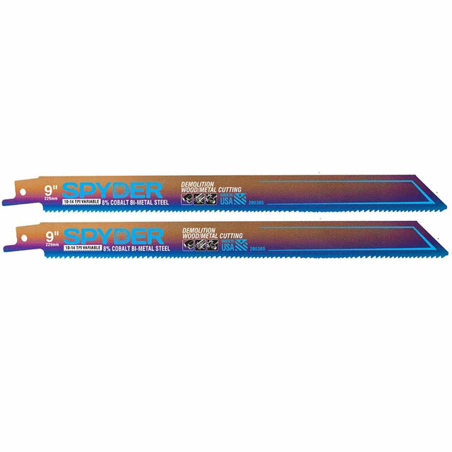 Spyder 200322 9-Inch 10-TPI Reciprocating Blade (2-Pack)