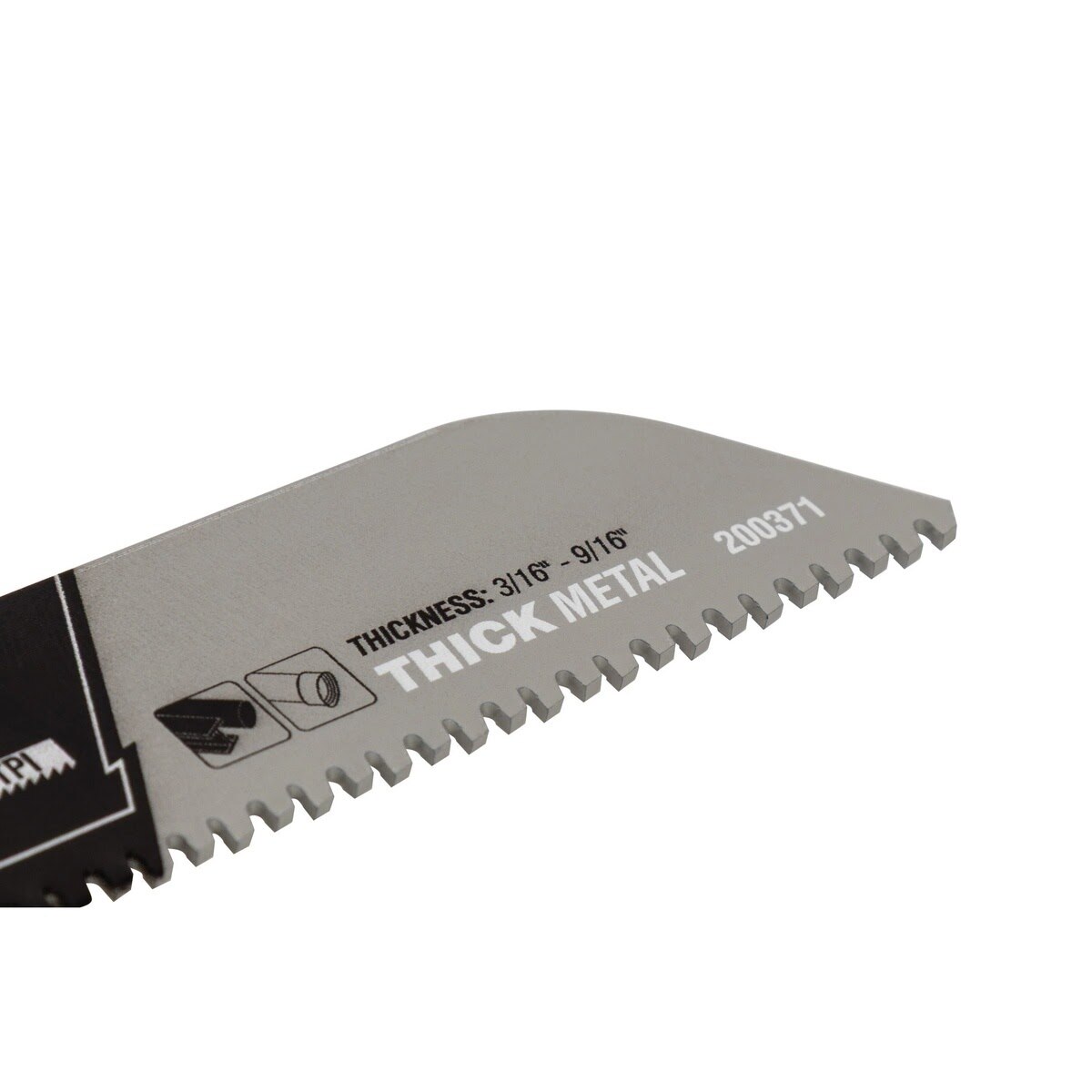 Spyder 200371 6" 8 TPI Carbide Tipped Recip Saw Blade for Thick Metal Cutting - 3