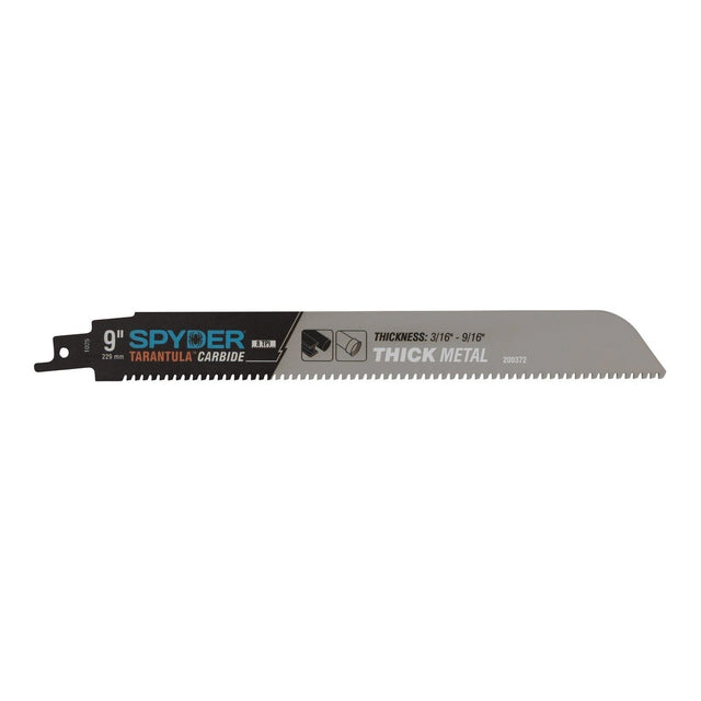 Spyder 200372 9" 8 TPI Tarantula Carbide Tipped Reciprocating Saw Blade for Thick Metal