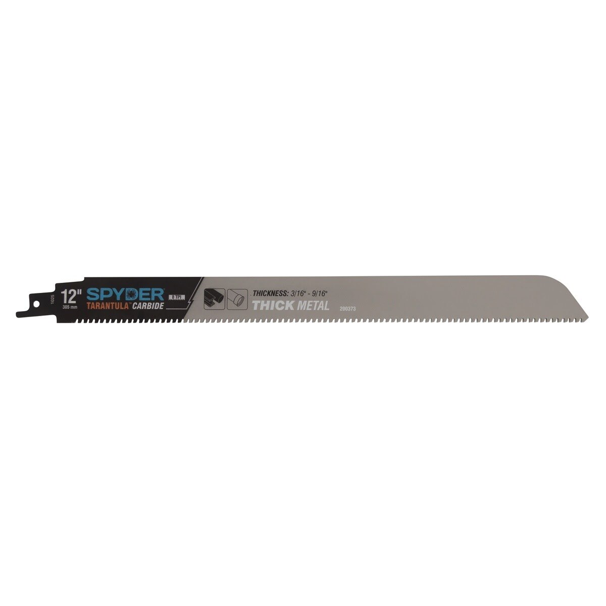 Spyder 200373 12" 8 TPI Tarantula Carbide Tipped Reciprocating Saw Blade for Thick Metal - 2