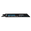 Spyder 200396-25 6" 18 TPI Black Series Bi-Metal Reciprocating Saw Blade for Metal Cutting (25 Pack)