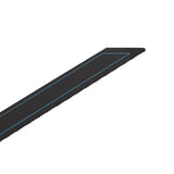 Spyder 200397-5 9" 18 TPI Black Series Bi Metal Reciprocating Saw Blade with 8 Percent Cobalt for Metal Cutting (5 Pack) - 5