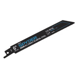 Spyder 200399-5 6" 24 TPI 8 Percent Cobalt Bi-Metal Reciprocating Saw Blades for Thin Metal (5 Pack)