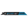 Spyder 200406-5 6" 6 TPI Bi-Metal Extreme Demolition Reciprocating Saw Blade for Wood and Nails (5 Pack)