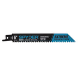 Spyder 200406-5 6" 6 TPI Bi-Metal Extreme Demolition Reciprocating Saw Blade for Wood and Nails (5 Pack)